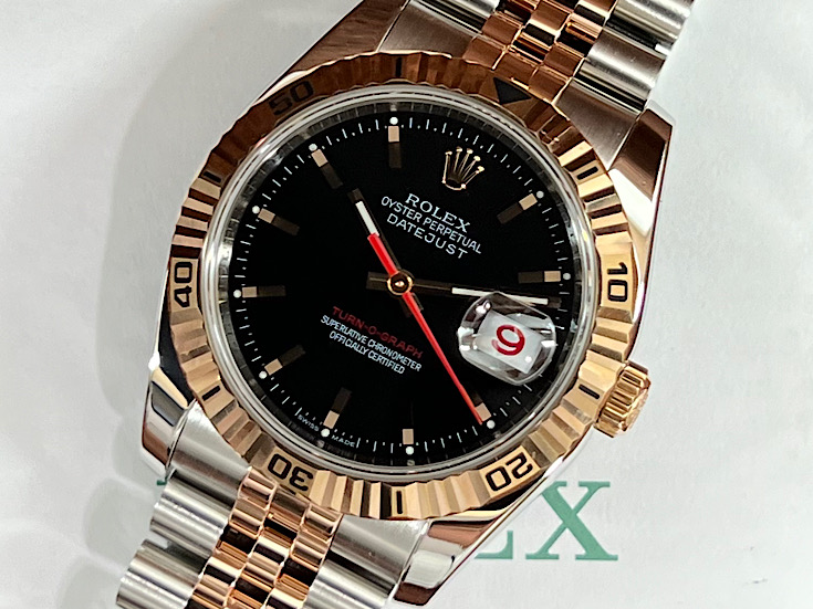 PGコンビのターノグラフ Ref.116261 | ロレックス専門店クォーク上野