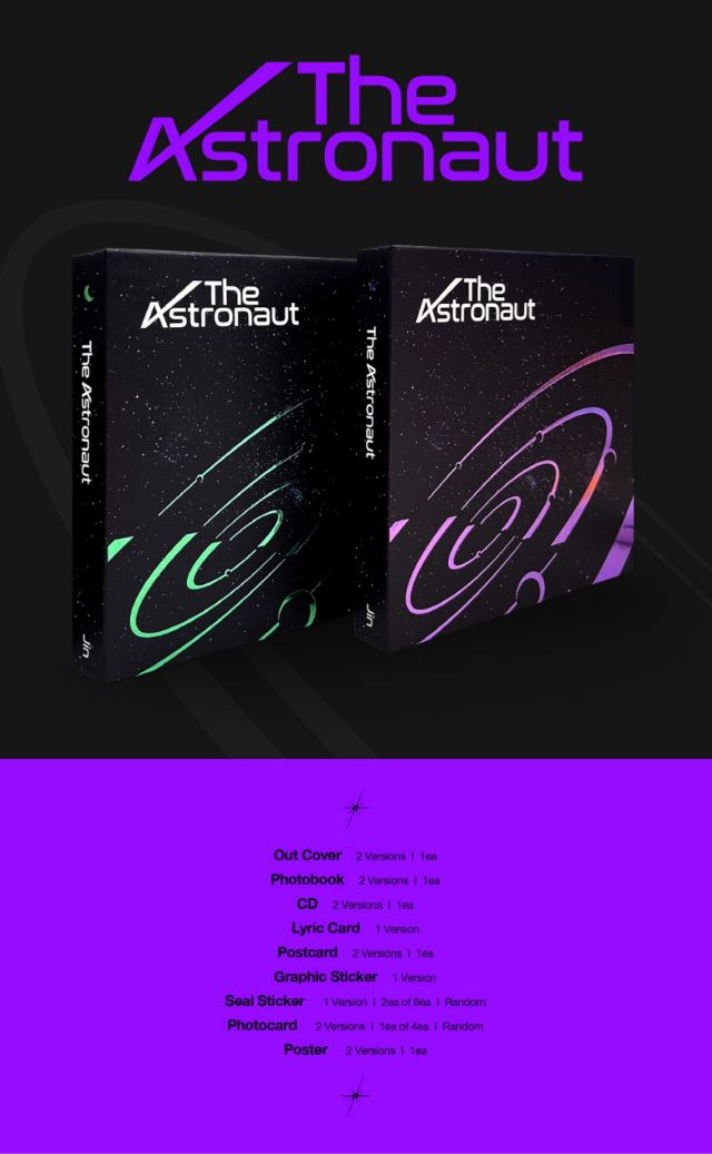 楽天市場】☆配送無料☆即時発送☆2種セット☆BTS JIN [The Astronaut