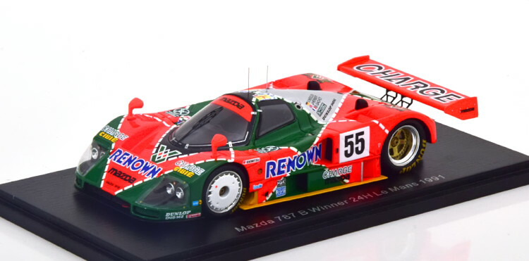 楽天市場】スパーク 1/43 マツダ 787B #55 優勝 ル・マン24時間 1991