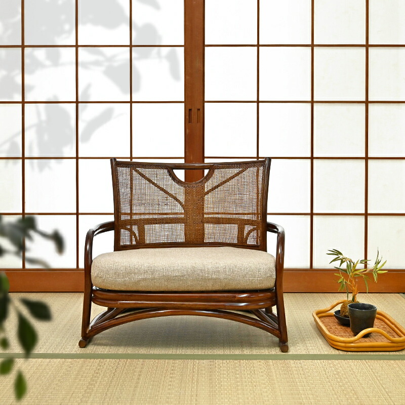 楽天市場】【新商品】あぐら座椅子 座椅子 ラタンチェア ローチェア