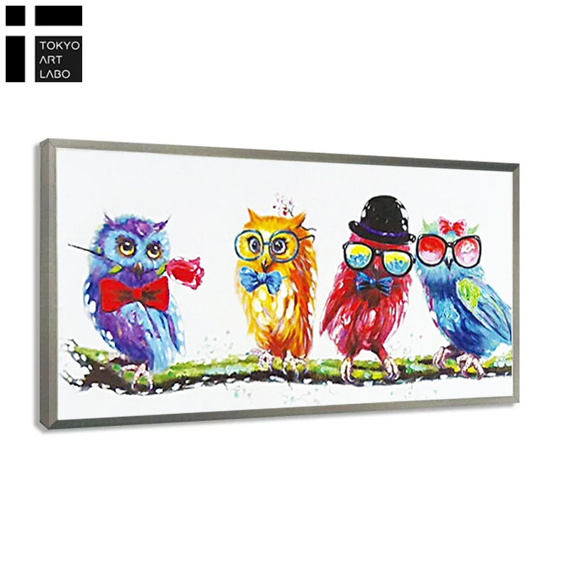 楽天市場】【楽天ランキング1位獲得】絵画 ふくろう 壁掛け インテリア