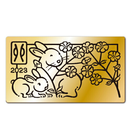 楽天市場】【徳力本店 公式】[純金製 干支1gカード 卯（うさぎ）]純金