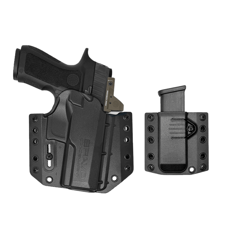 Sig P320 M18 Compact 9mm Gun Holster Combo | OWB Concealed Carry