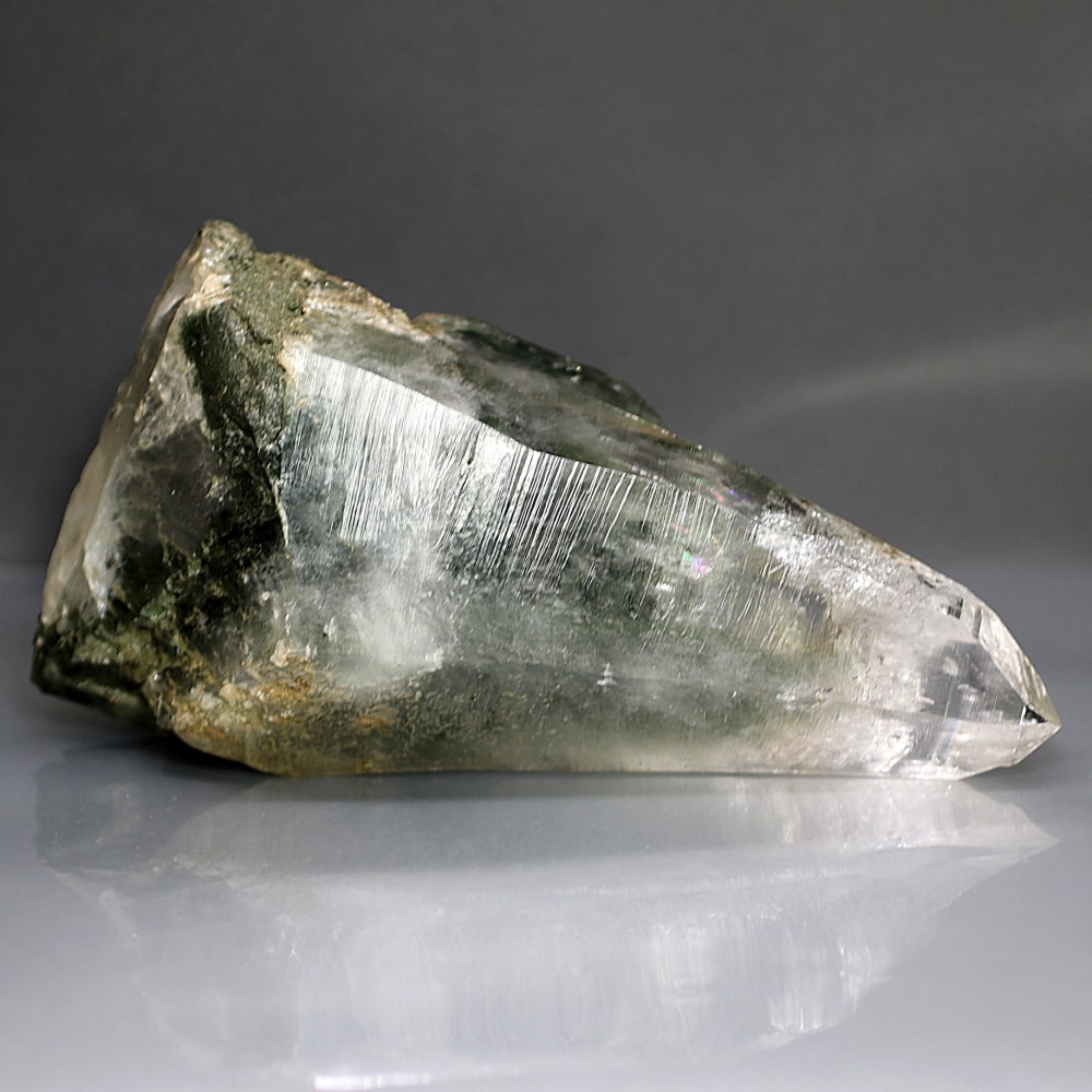 ガネッシュヒマール/ラパ産]ヒマラヤ水晶原石ナチュラルポイント（全長