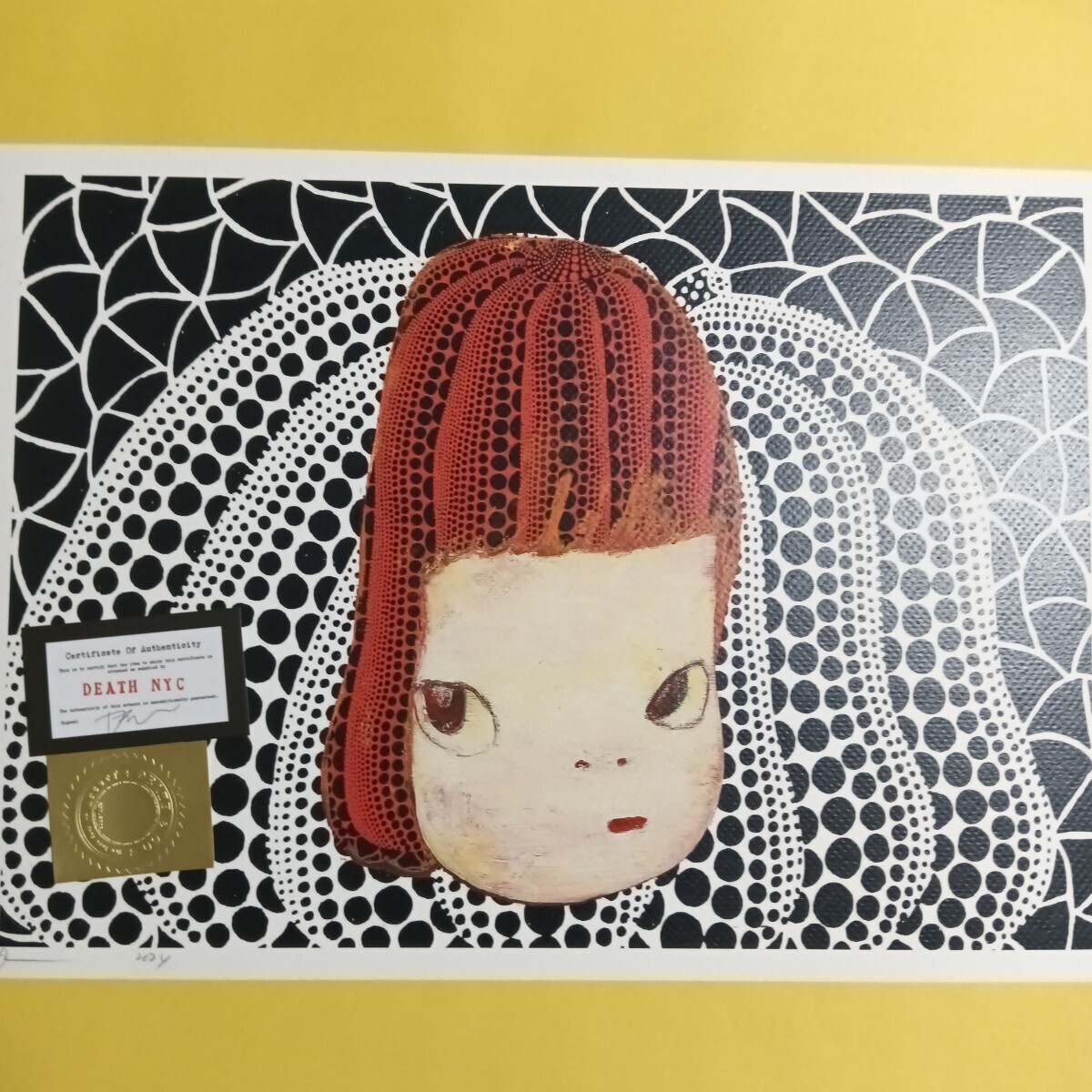 Yahoo!オークション -「death nyc 世界限定100枚 アートポスター 奈良