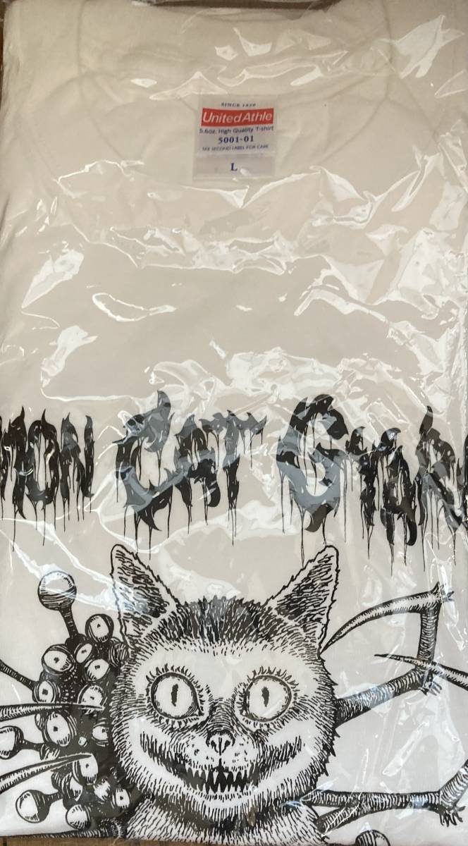 Yahoo!オークション - 伊藤潤二 書き下ろし ホラーな猫 ギャロンTシャ