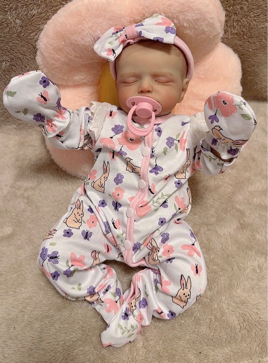 新品 リボーンドール アヒル口の可愛いベビーちゃん 43cm｜Yahoo