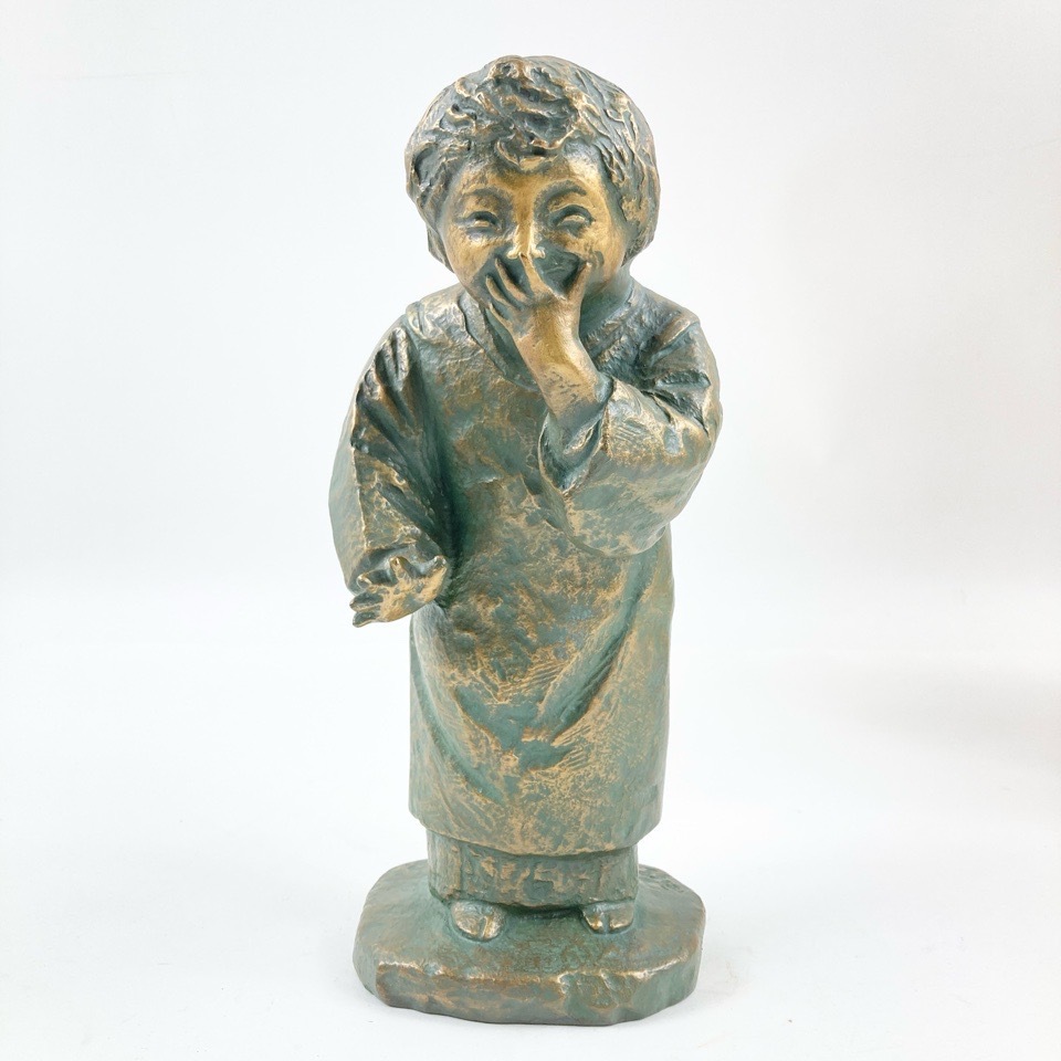 Yahoo!オークション - 北村西望作 喜ぶ少女 ブロンズ像 人間国宝 共箱