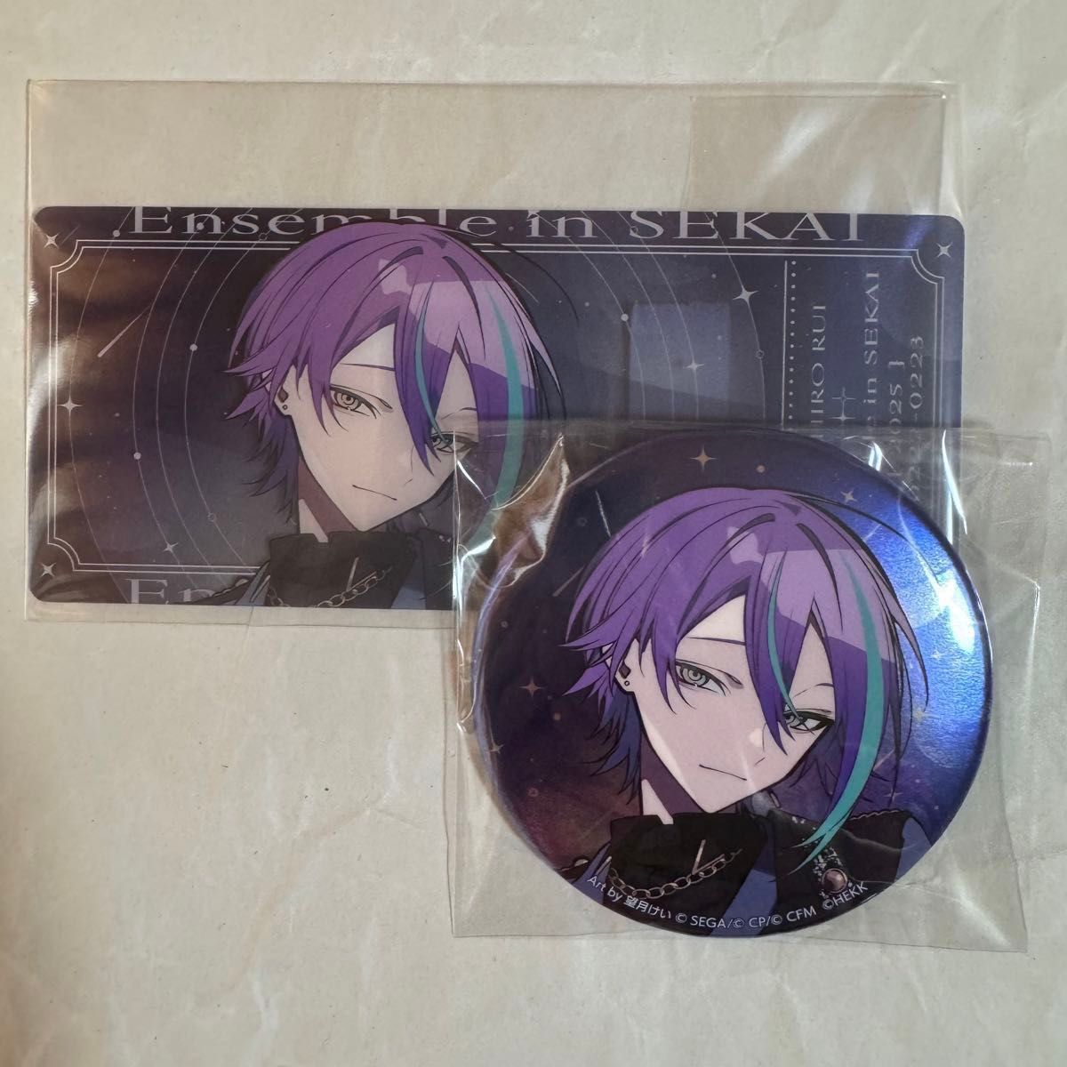 神代類 プロセカ あんスタ コラボ メタリック缶バッジ チケット｜Yahoo