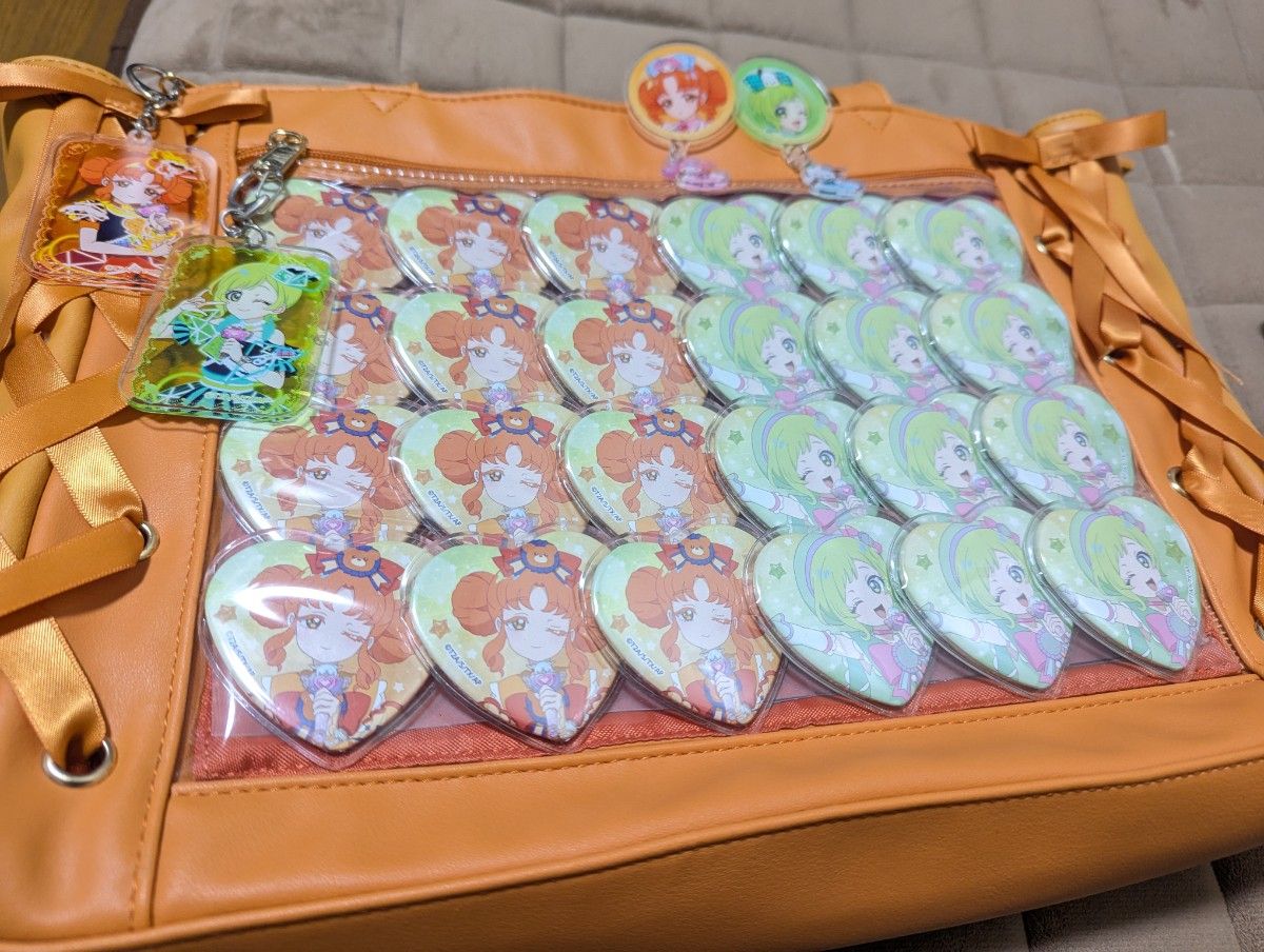 ひみつのアイプリ 痛バ 四ノ宮リンリン 三ツ葉アイリ 缶バッジ｜Yahoo