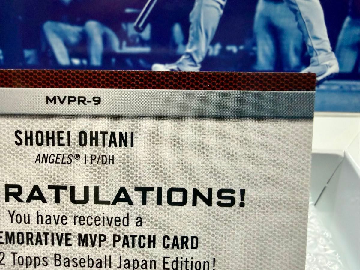 大谷翔平 Topps MLB Shohei Ohtani MVP patch パッチ カード 99枚限定