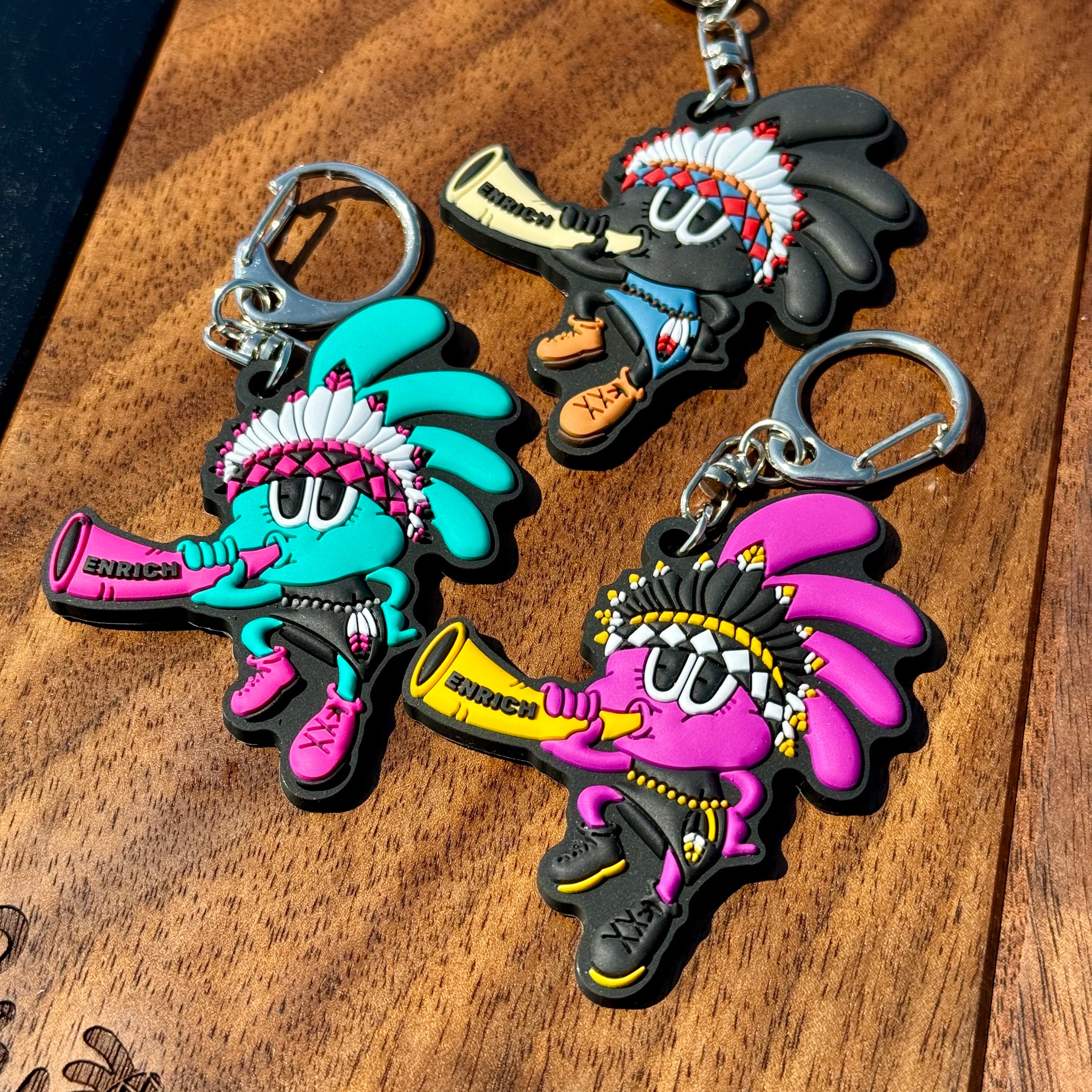 ココペリラバーキーホルダー 紫 | ココペリグッズ、キャンプ用品の