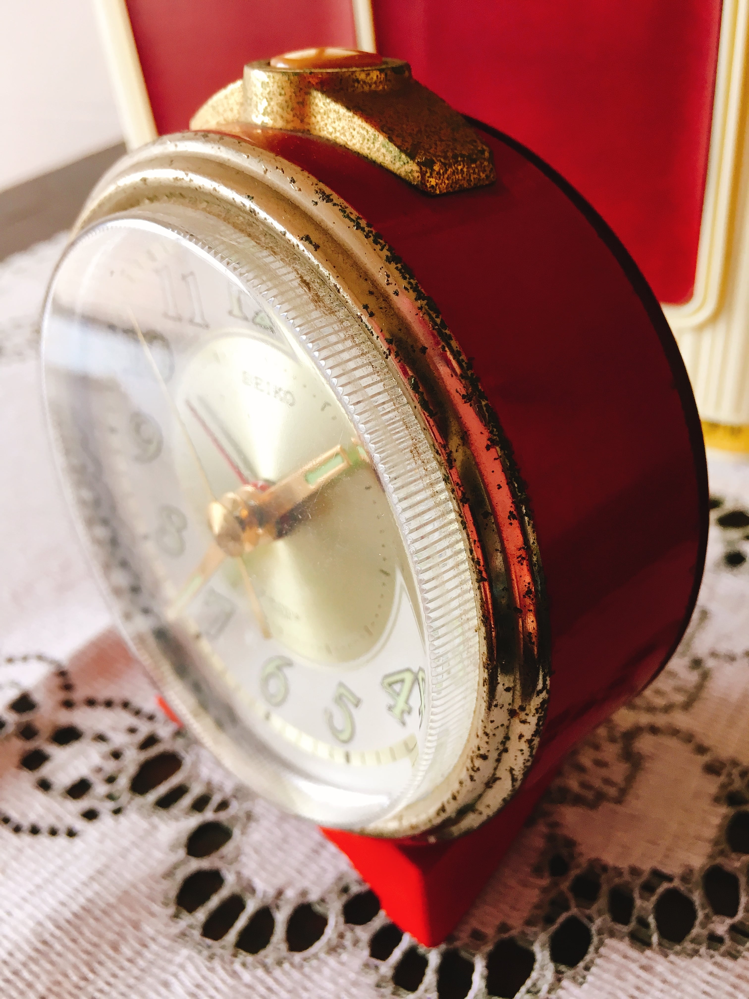 昭和レトロ 置時計 SEIKO 2JEWELS | レトロ雑貨 チェリッシュ