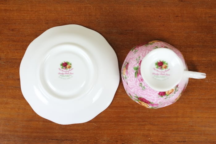 ロイヤルアルバート トリオ オールドカントリーローズ ピンクレース