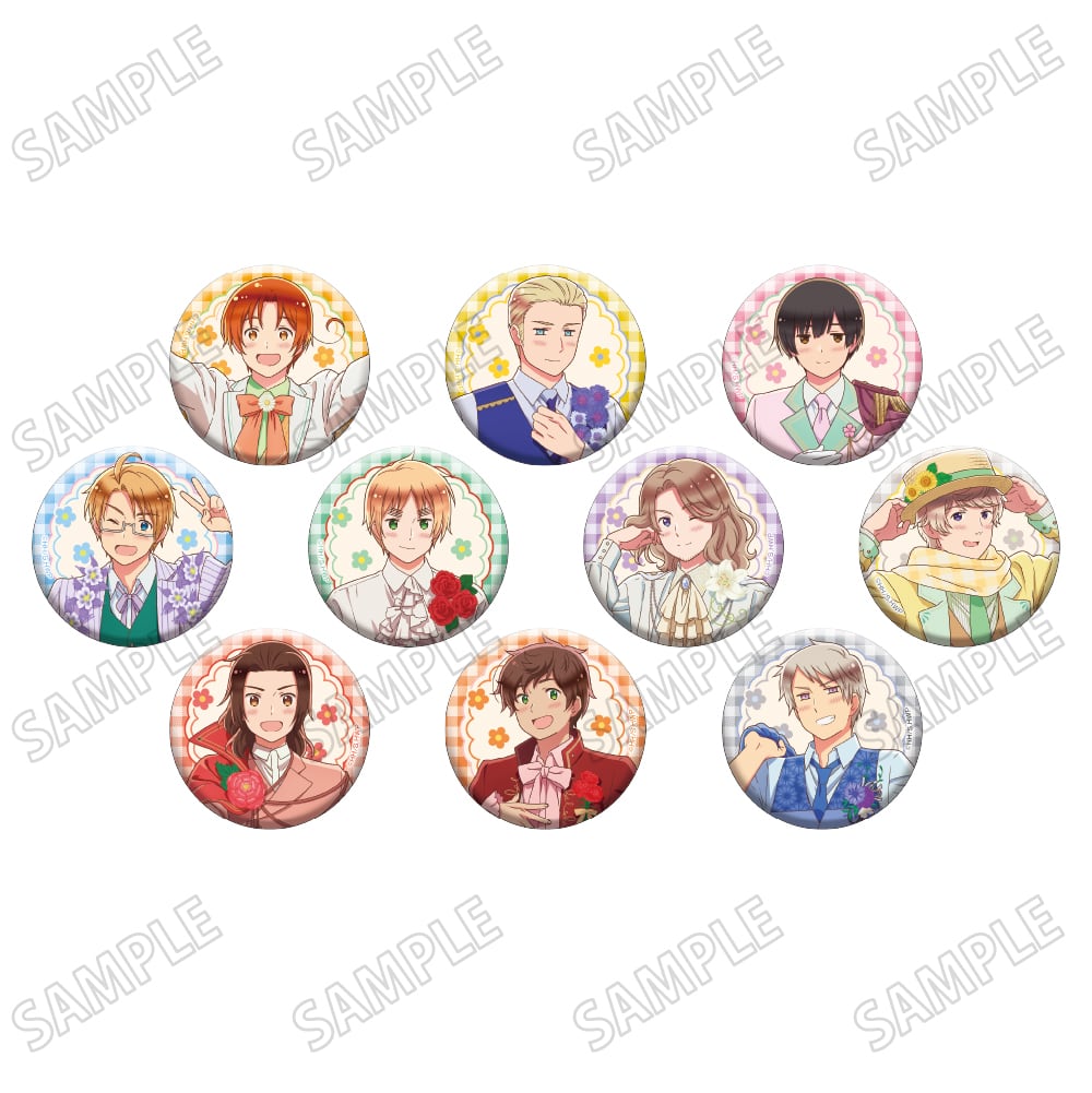 アニメ「ヘタリア World☆Stars」 描き下ろし缶バッジコレクション