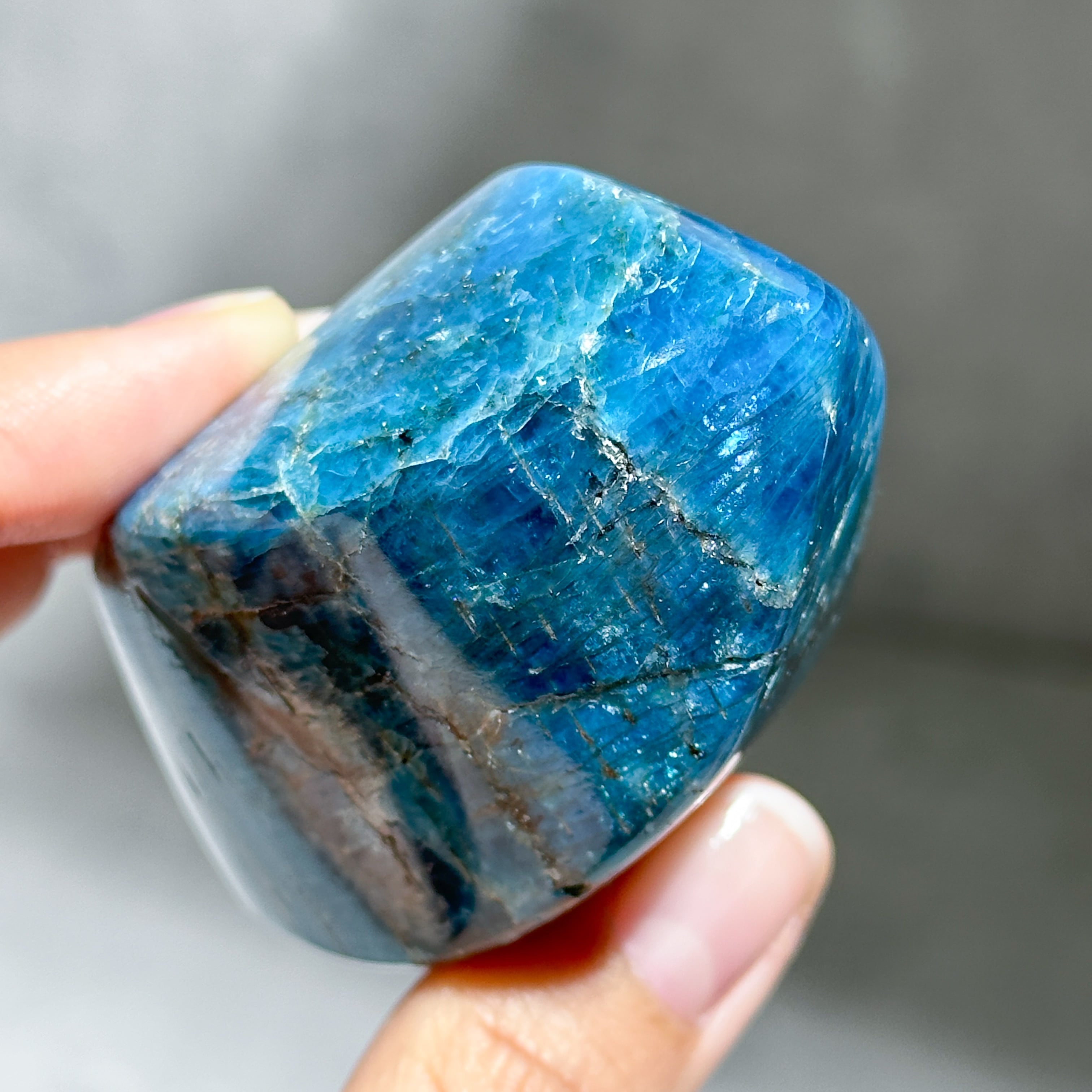 ブルーアパタイト フレイム型13◇ Blue Apatite ◇ 天然石・鉱物