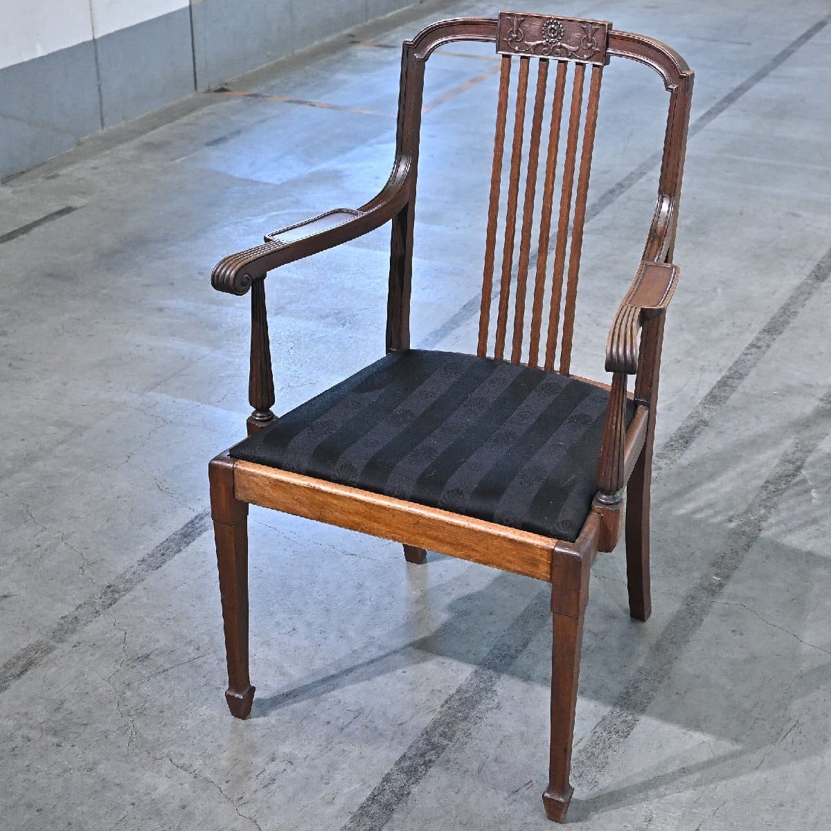 山川ラタン 10万 パーソナルチェアa 椅子 ラウンジチェア 籐 アーム