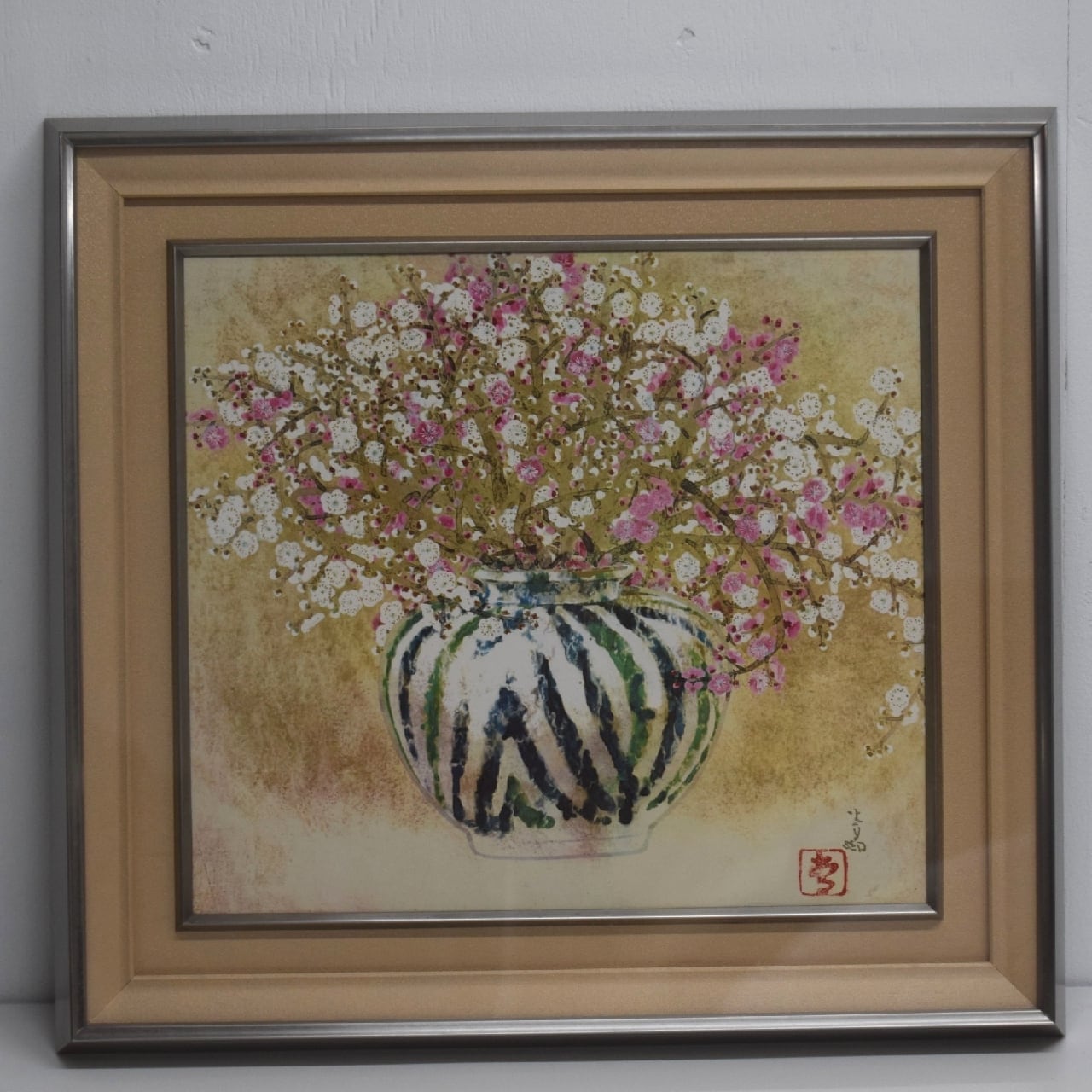 リトグラフ 前田青邨 「紅白梅」共同印刷（株）美術商品部謹製 | 一