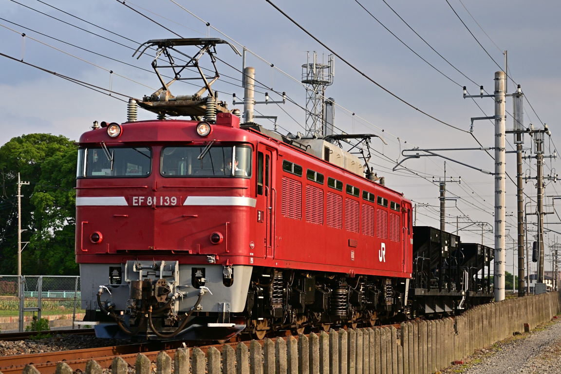 2020年5月27日 宇都宮配給 配8937レ(EF81 139)／6月3・10・17日 配8936