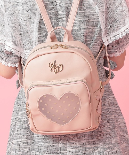 SecretDoor（シークレットドア）の「リュックサック ハート シースルー