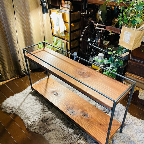 アイアン家具 男前シェルフ オーダーメイド ハンドメイド 受注制作 棚