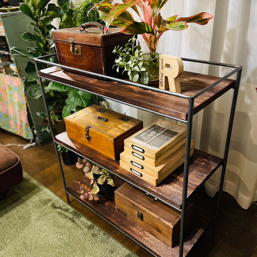 アイアン3段シェルフ アイアンラック オーダーメイド ハンドメイド