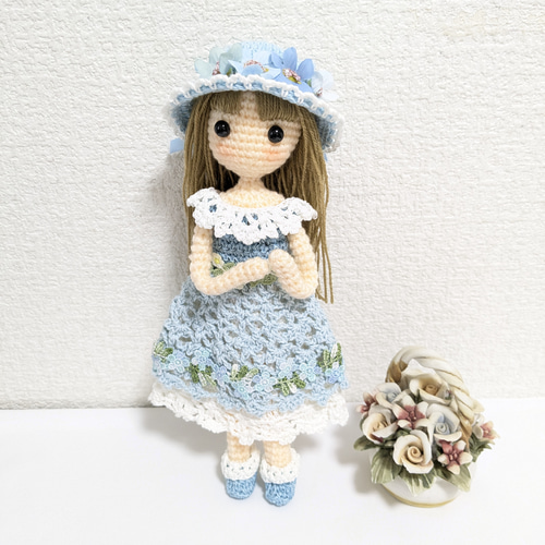 ✿水色大好き女の子 着せ替えあみぐるみ あみぐるみ Karin✿ 通販