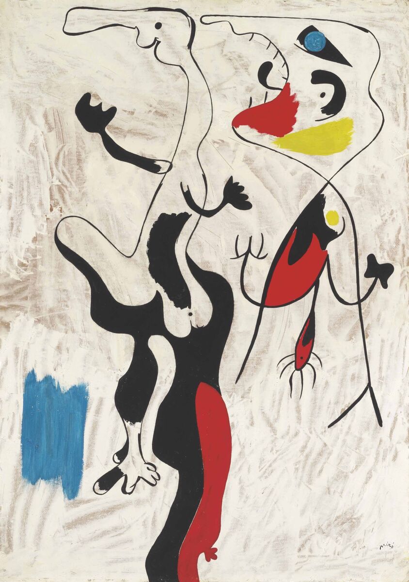 送料無料】台湾 【壁掛けアート】ジョアン・ミロ ミロ - 男と女 LIGHTO