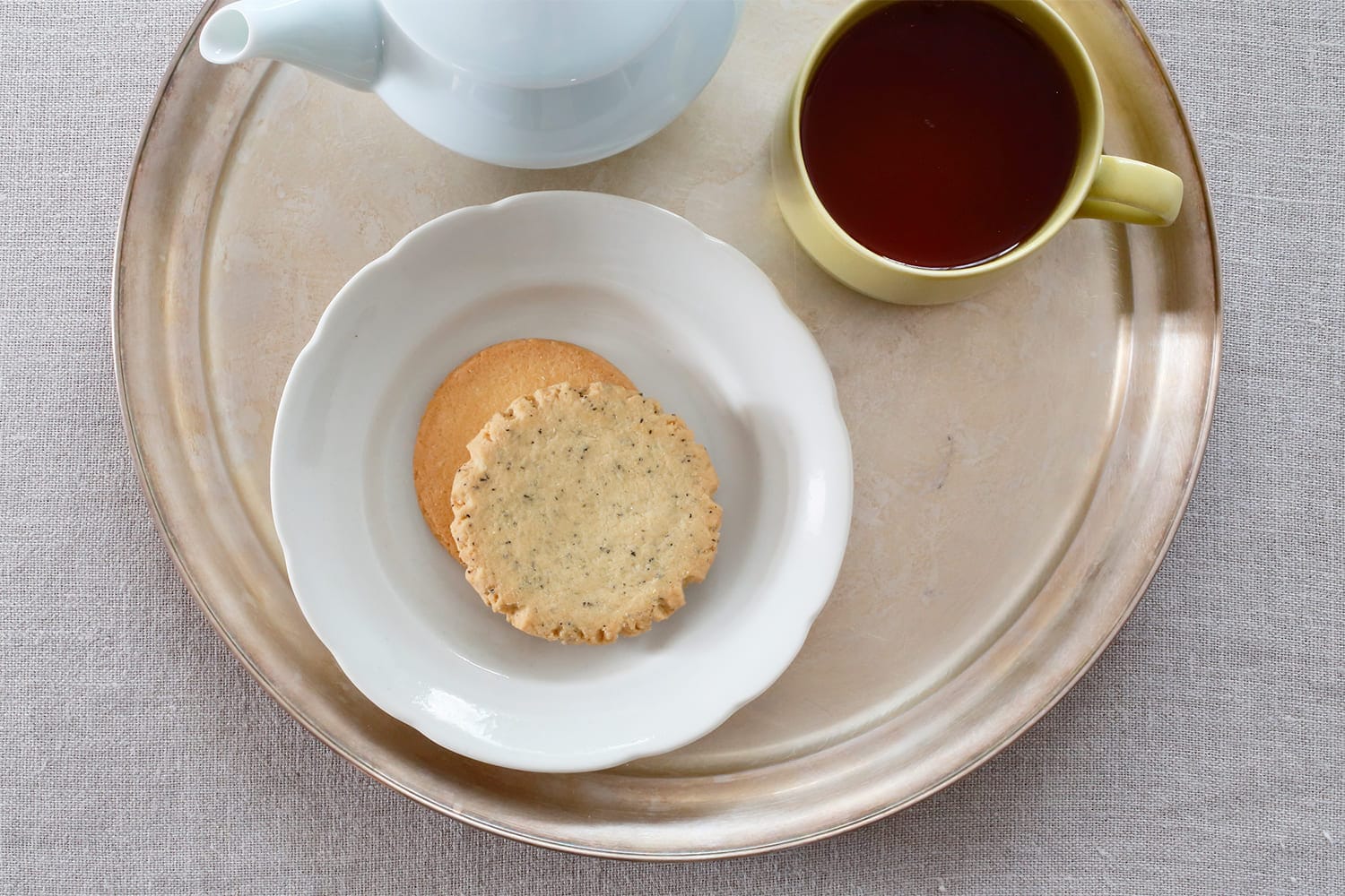 Paperwhite 花リムプレート、花リムスーププレート （フードフォー