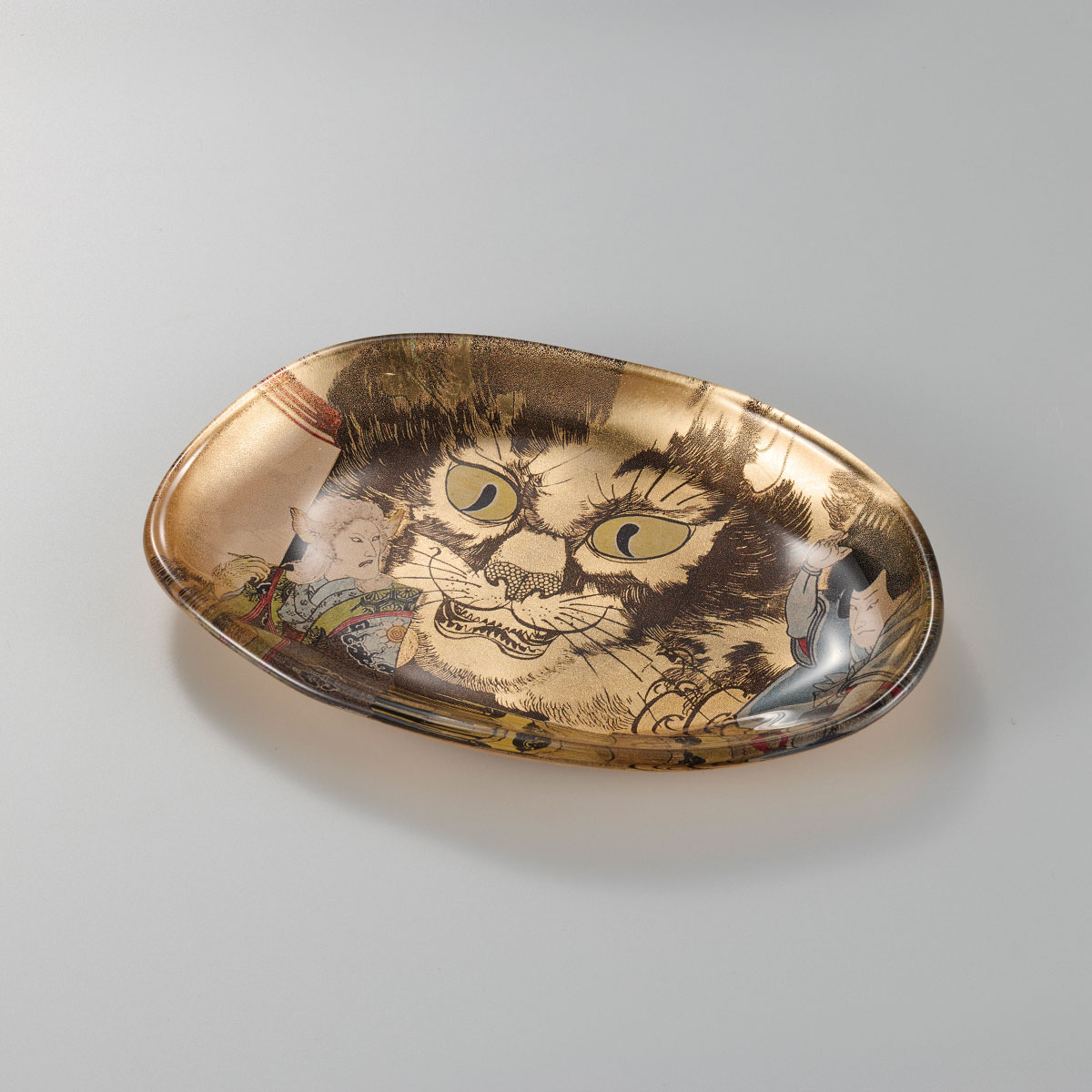 箔一 hakuichi 金箔 金沢箔 金沢 工芸品 猫妖怪の浮世絵ガラストレー