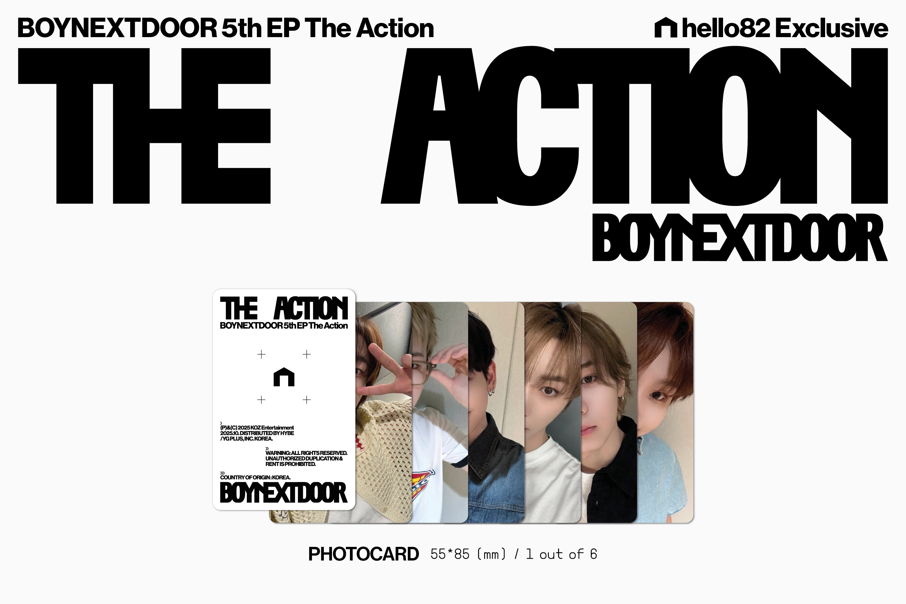 BOYNEXTDOOR 5th EP [The Action] (hello82 Exclusive) – hello82.shop