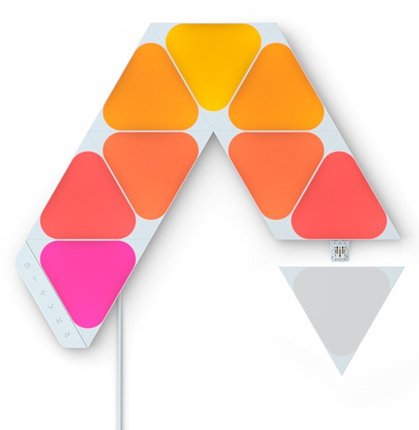 Nanoleaf Shapes Mini Triangles Smarter Kit Multicolor Light Panels