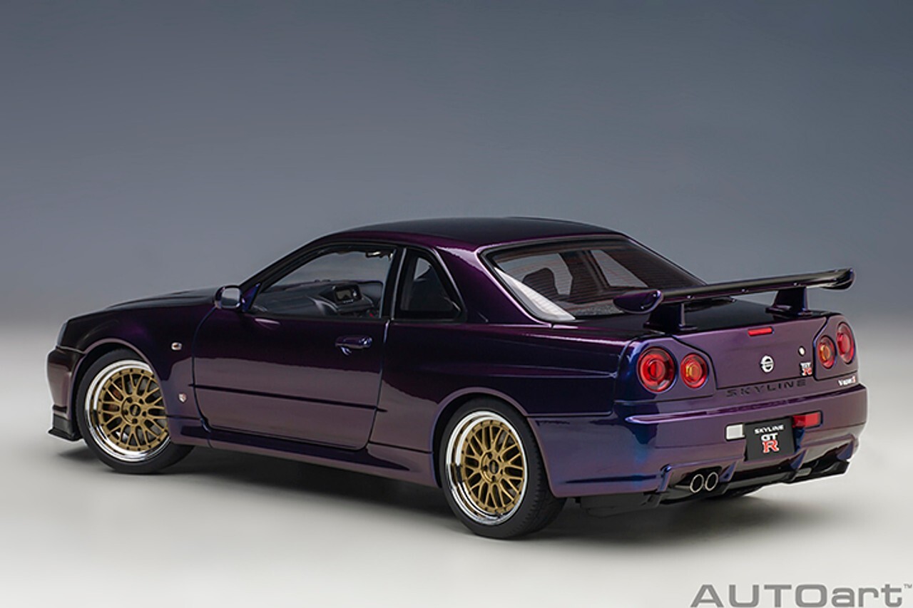 1/18 Nissan Skyline GT-R (R34) V-Spec II NUR W/ BBS Wheels 2002 by