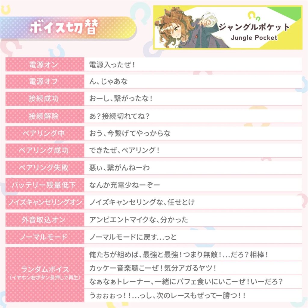 AVIOT」×「ウマ娘プリティーダービー」コラボ仕様の完全ワイヤレス