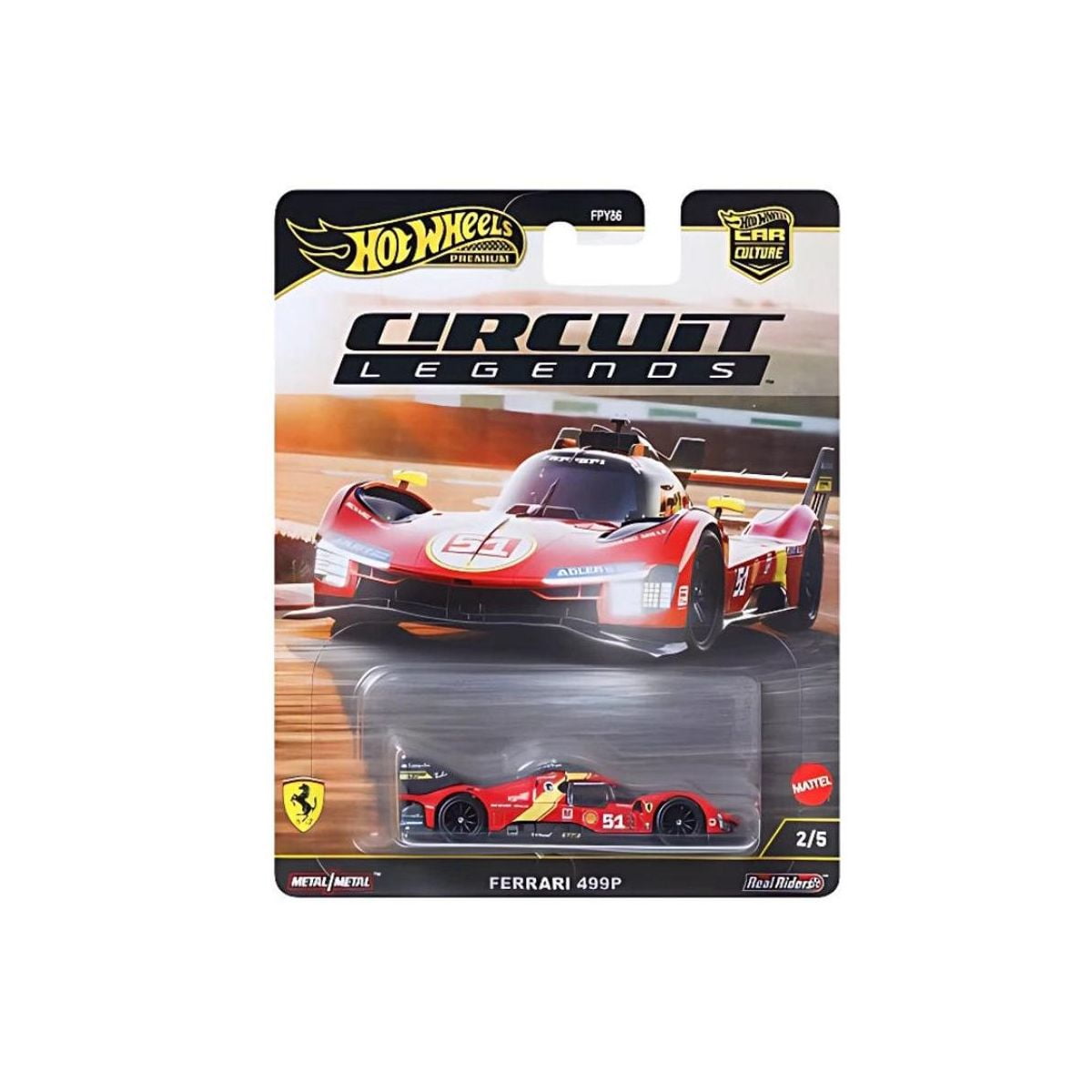 Hot Wheels Ferrari 499P Circuit Legends Car Culture Premium