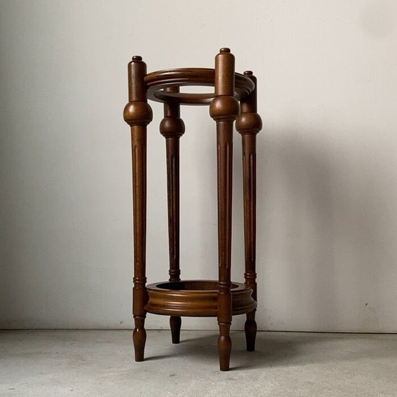 木製無垢傘立て ブナ材木工品 木の傘立て リードレッグ アンブレラ