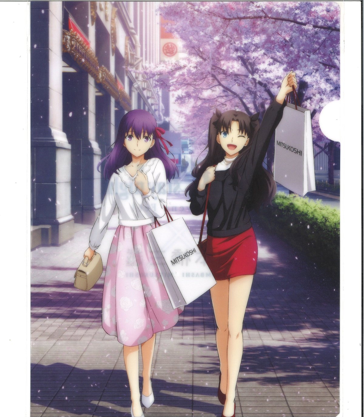 Fate 遠坂凛 間桐桜 三越 クリアファイル | K-BOOKS 秋葉原