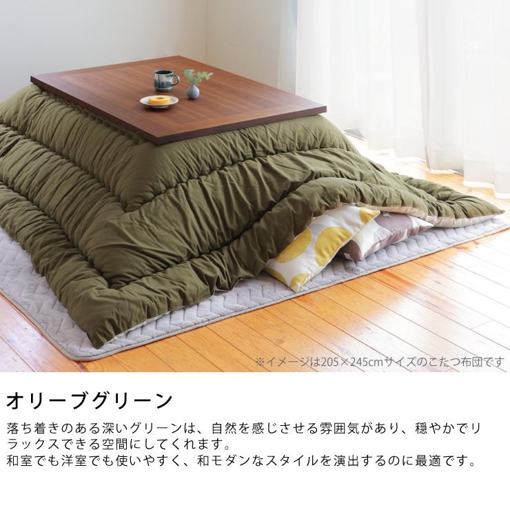 当店オリジナル！ おしゃれカラーの無地 こたつ布団 厚掛け単品 205cm