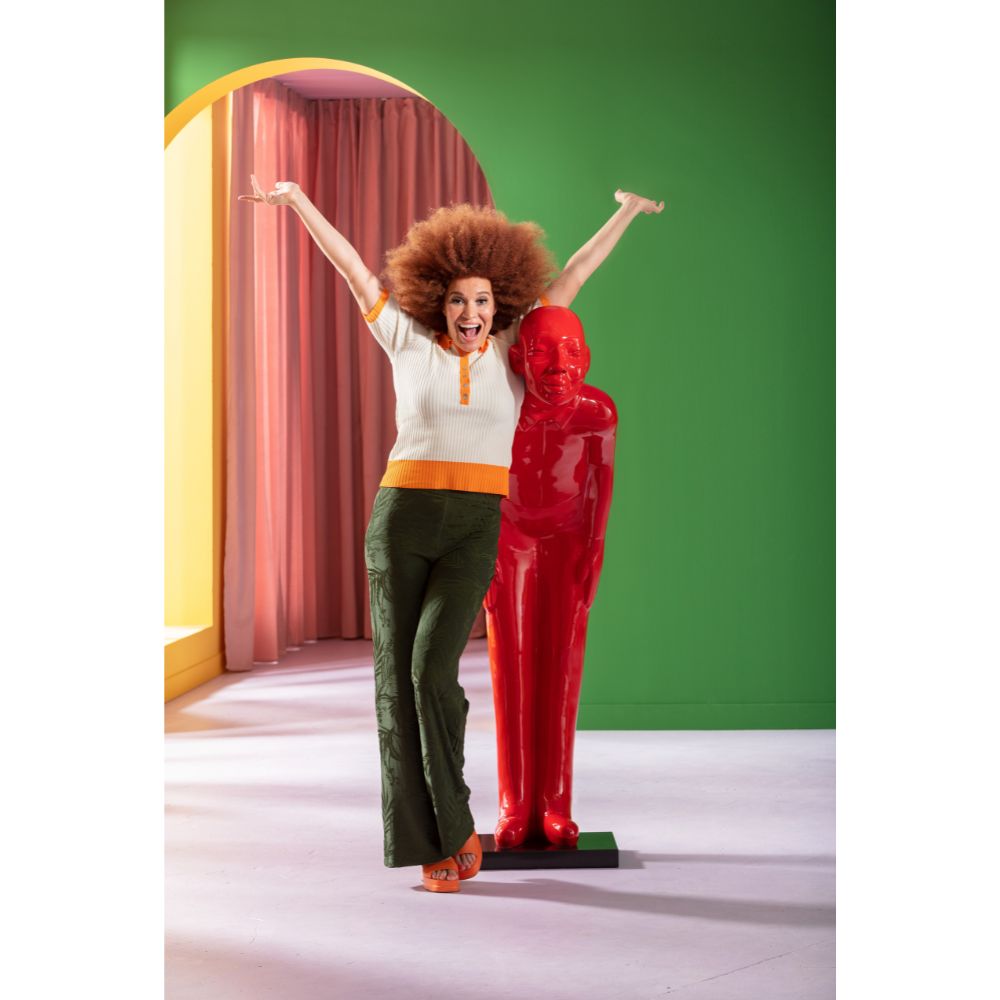 廃番】ウェルカムゲストレッドビッグ デコフィギア * - オブジェ・置物