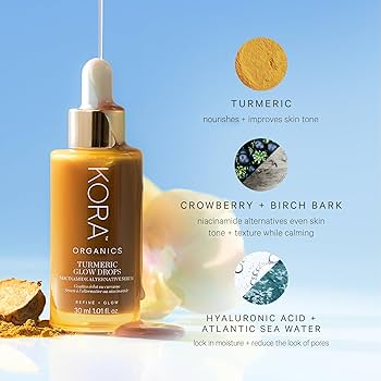 Amazon.com: KORA Organics Turmeric Glow Drops, Certified Organic