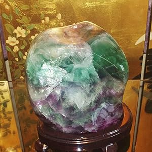 Amazon.co.jp: theory xyz フローライト原石 美品 置物 甲府製 秋光作