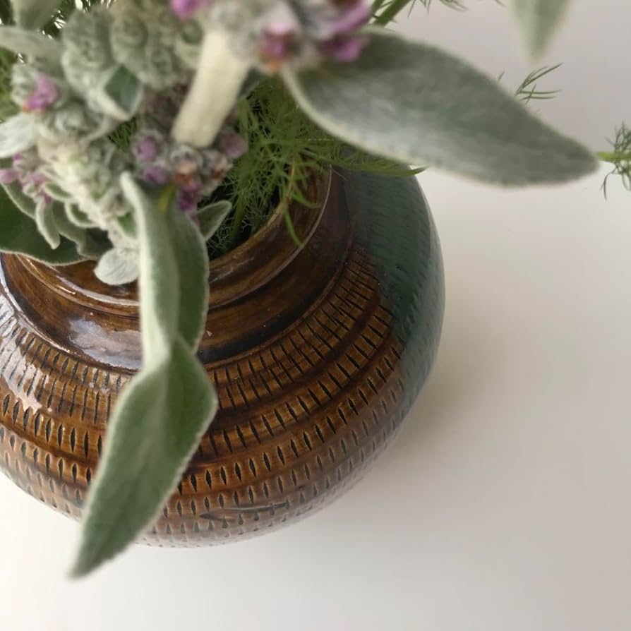 Amazon.co.jp: 小石原焼 小鹿田焼 壺 花瓶 フラワーベース 民藝