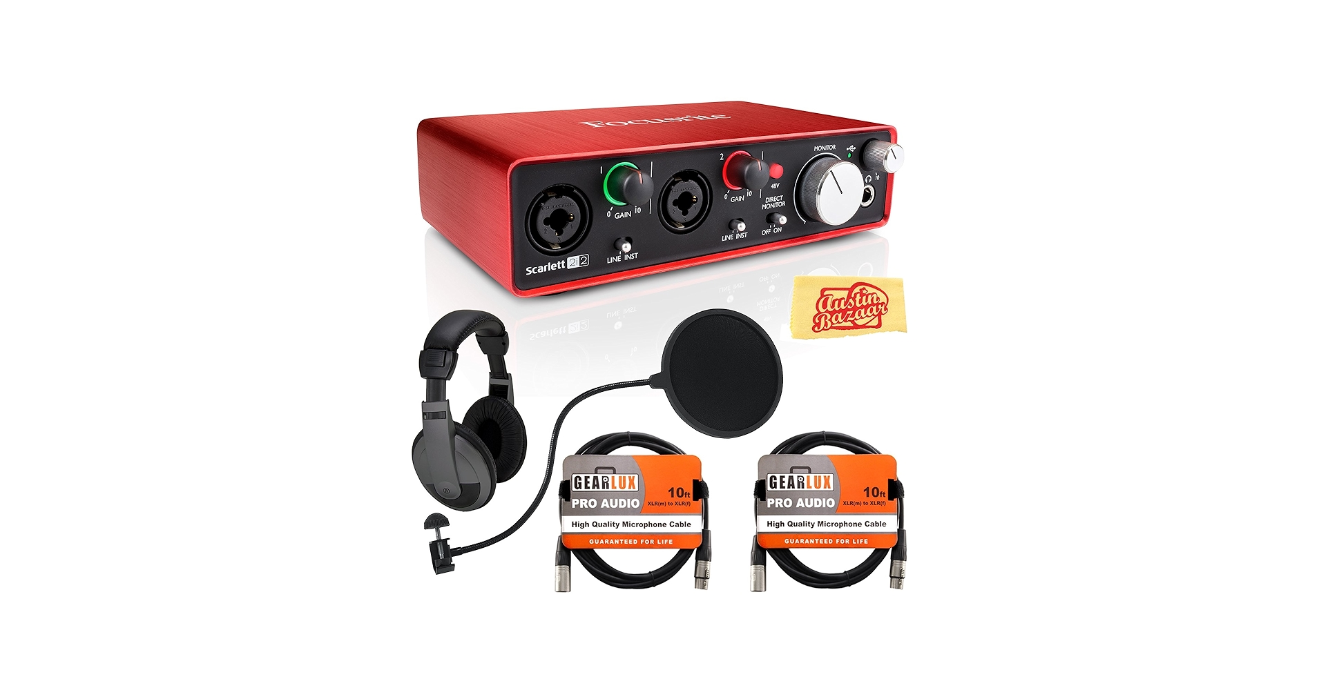 Amazon.com: Focusrite Scarlett 2i2 USB Audio Interface Bundle with