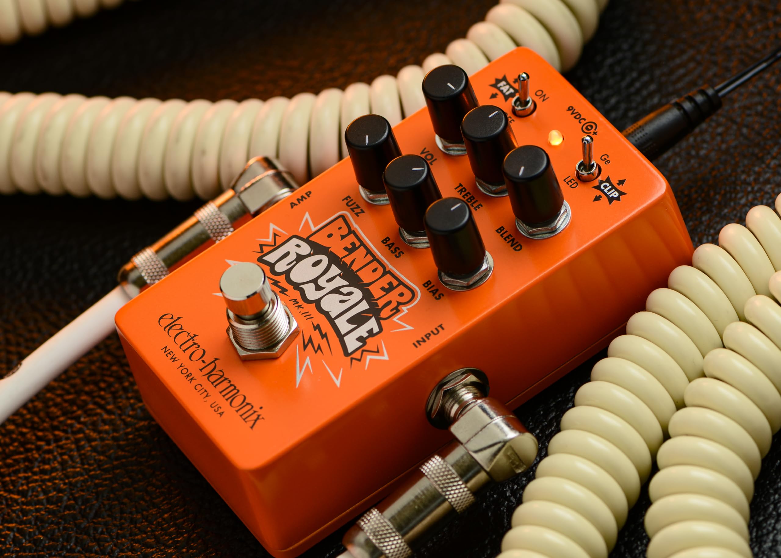Amazon.com: Electro-Harmonix Bender Royale Germanium Fuzz, Orange
