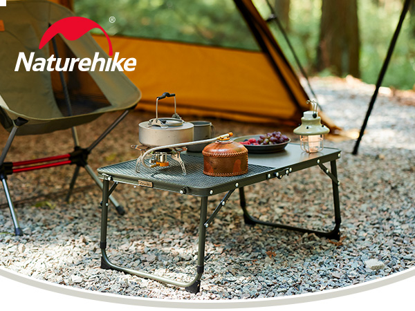 Amazon.co.jp: Naturehike公式ショップ キャンプ テーブル 2段階高さ