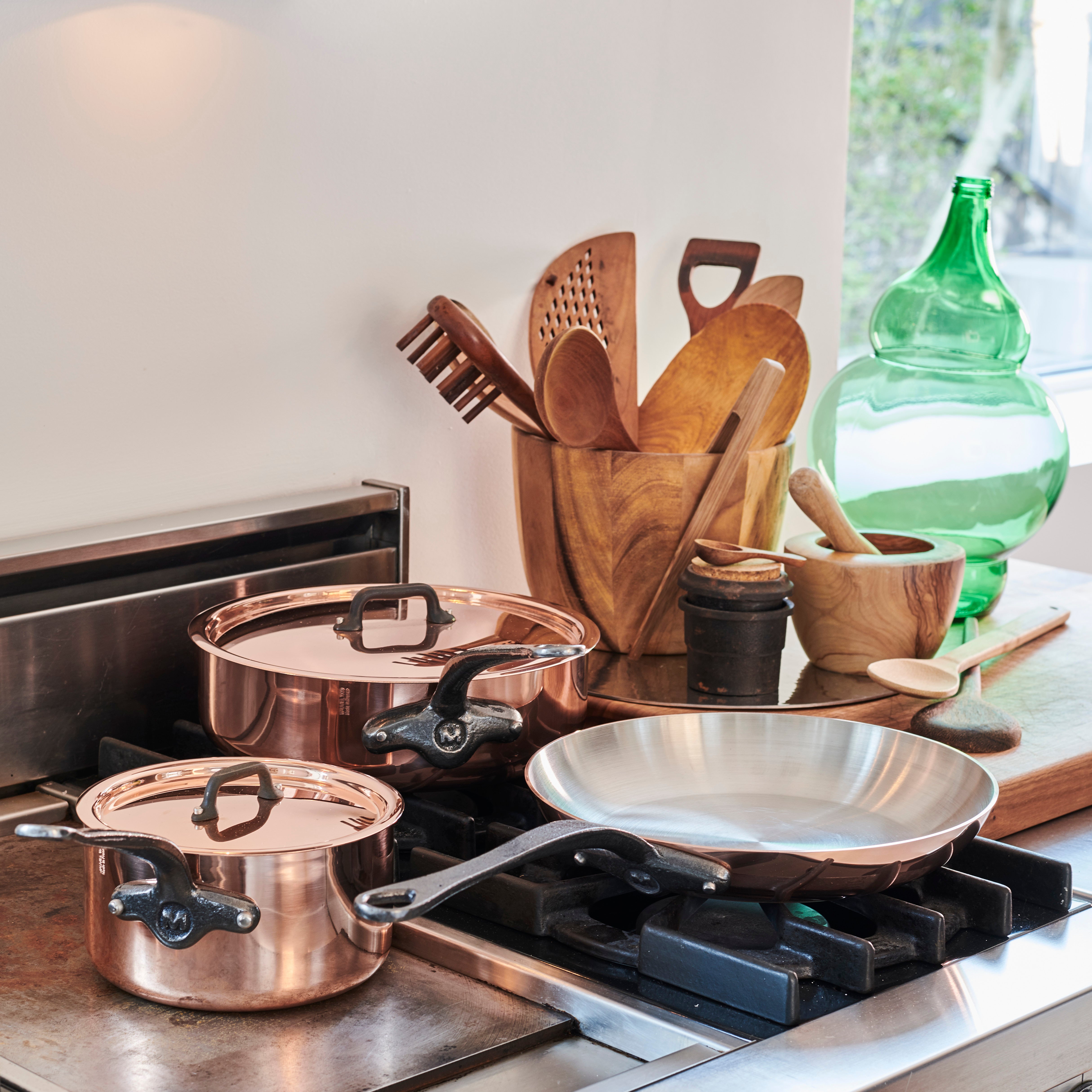Mauviel M'Heritage M'150 CI 2-Piece Copper Frying Pan Set With