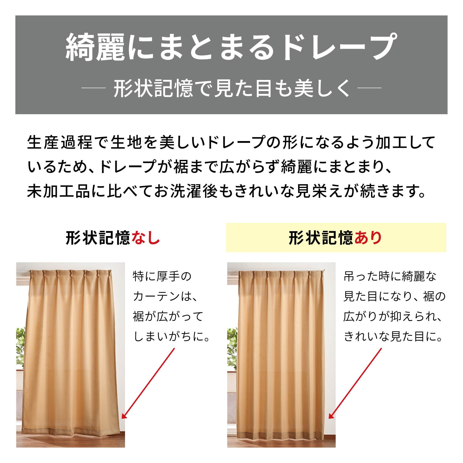 アウトレット】【カーテンセット】 遮光・遮熱・形状記憶カーテン＆UV