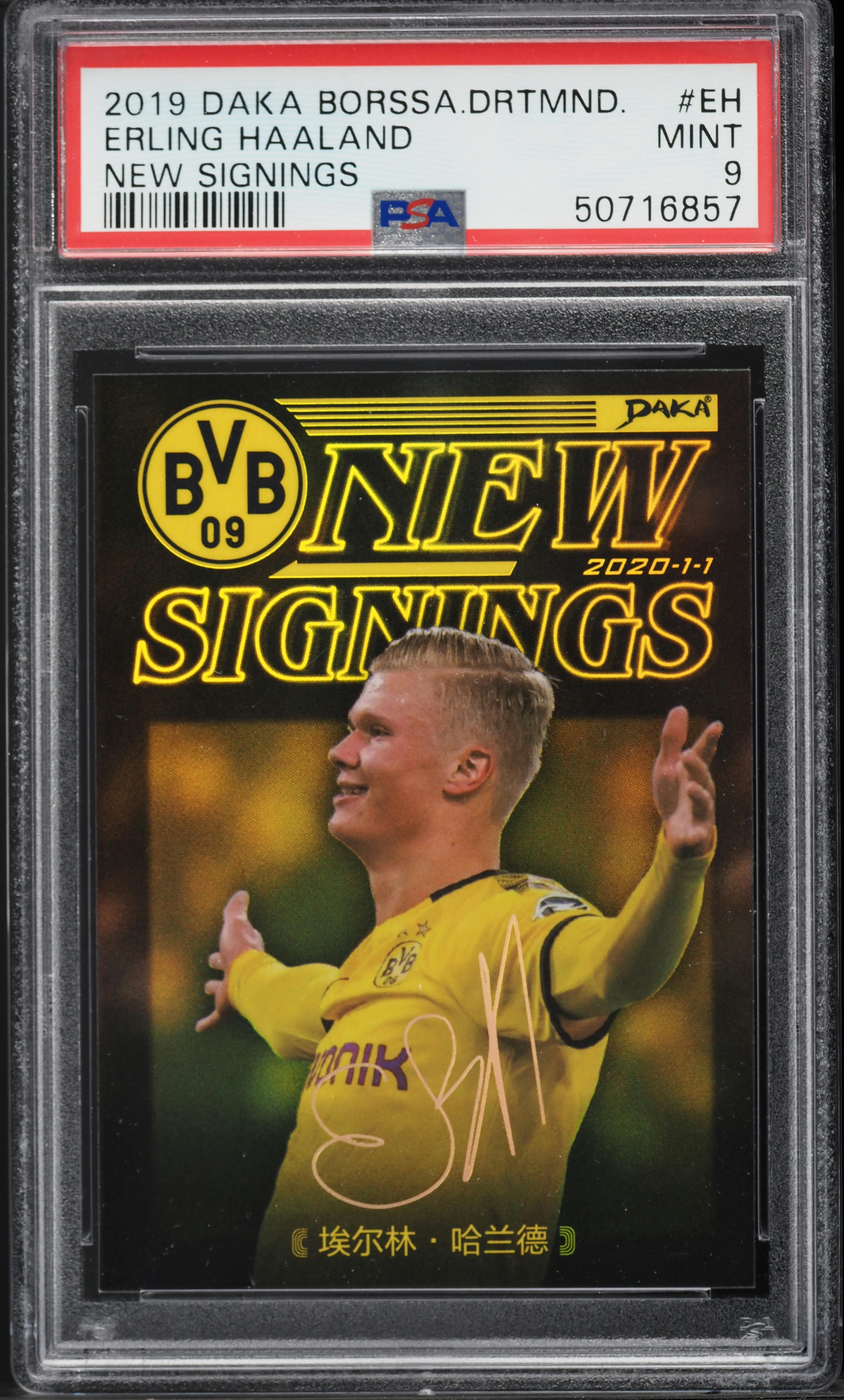2019 Daka Borussia Dortmund New Signings Erling Haaland ROOKIE