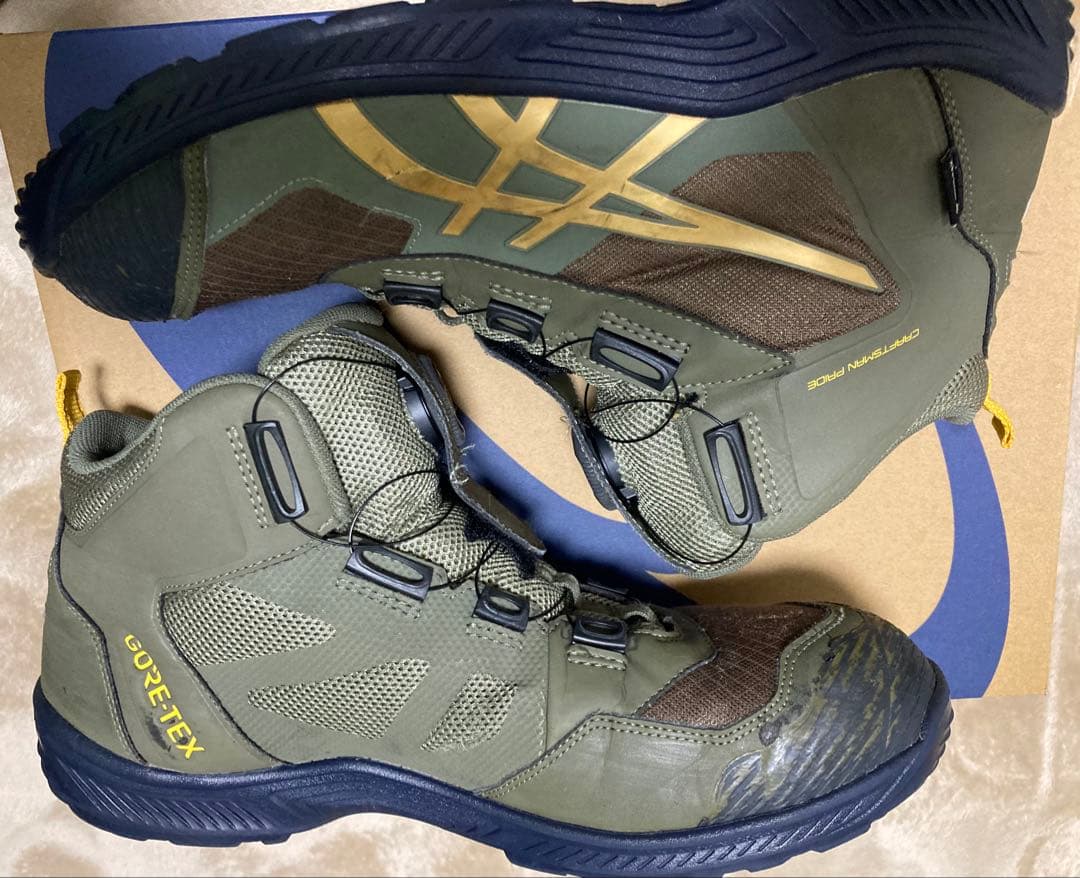 土日限定価格ASICS ウィンジョブ®CP604 G-TX BOA グリーン 楽天市場】アシックス ウィンジョブ CP604 G-TX BOA（マントルグリーン