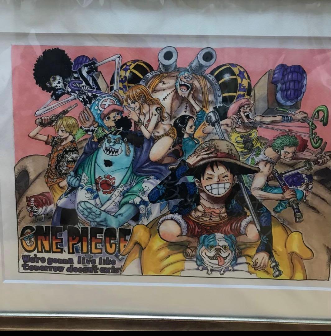 ONE PIECE イラスト 額縁付き　高級複製原画　ジャンプフェスタ限定 ONE PIECE』額装高精細複製原画 （週刊少年ジャンプ2021年
